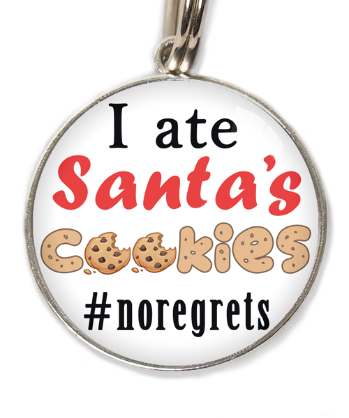 i-ate-santas-cookies-kerst-huisdierpenning-wit