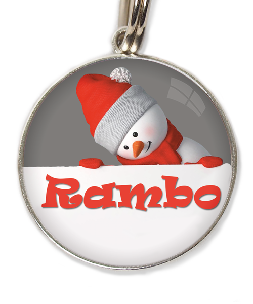 sneeuwman-met-naam-kerst-huisdierpenning-lichtgrijs