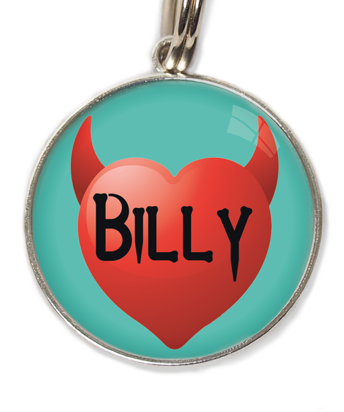 little-devil-heart-met-naam-huisdierpenning-turquoise