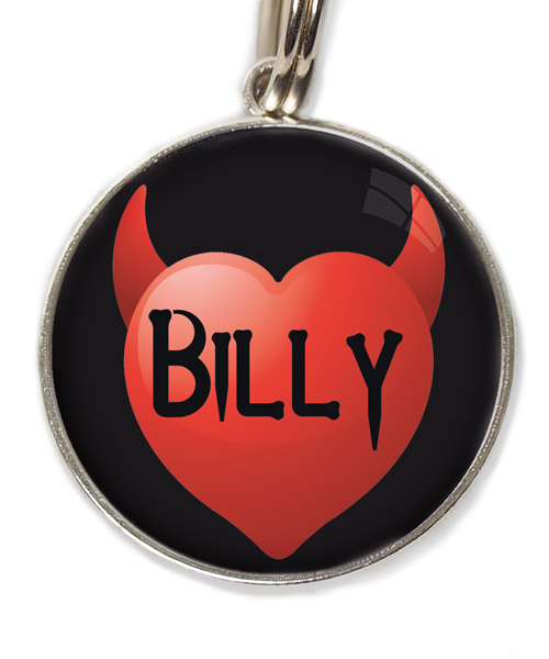 little-devil-heart-met-naam-huisdierpenning-zwart