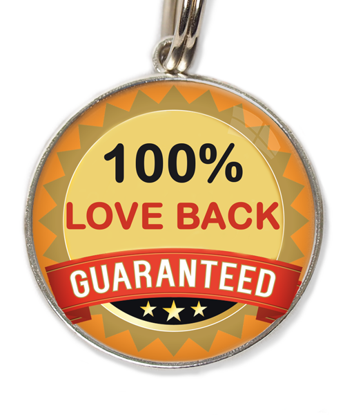 100-procent-love-back-guaranteed-huisdierpenning-oranje