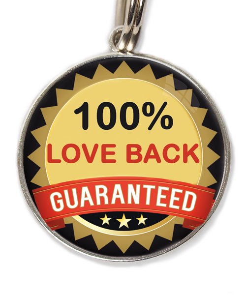 100-procent-love-back-guaranteed-huisdierpenning-zwart