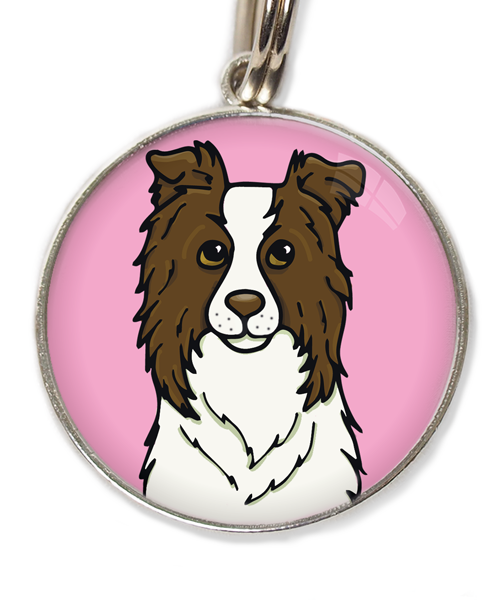 bordercollie-chocolade-met-huisdierpenning-lichtroze