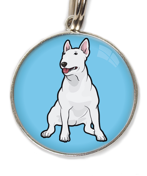 bull-terrier-wit-huisdierpenning-lichtblauw