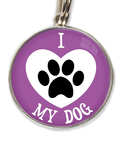 i-love-my-dog-huisdierpenning-lilla