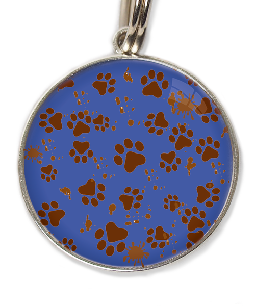 mud-paws-huisdierpenning-blauw
