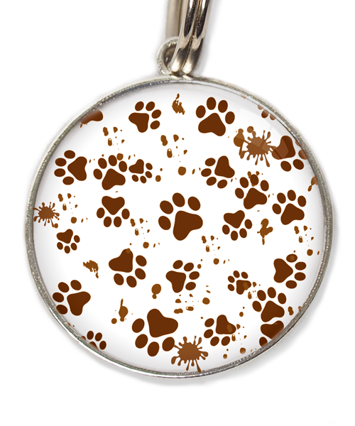 mud-paws-huisdierpenning-wit