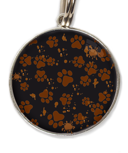mud-paws-huisdierpenning-zwart