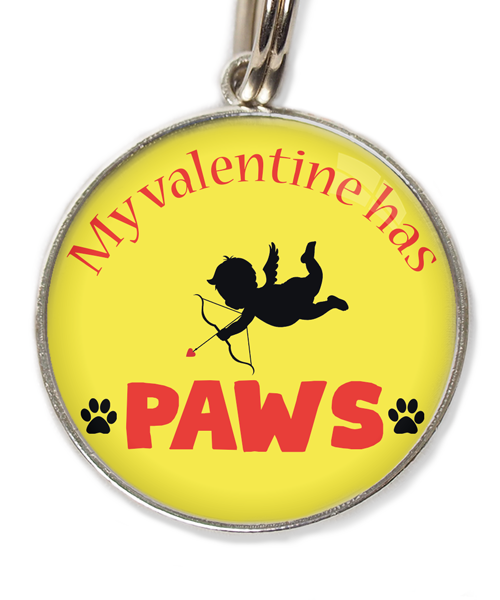 my-valentine-has-paws-huisdierpenning-geel