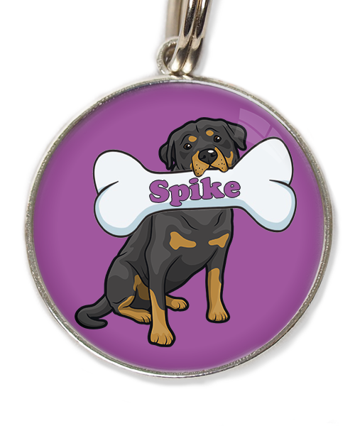 rottweiler-met-naam-been-huisdierpenning-lilla