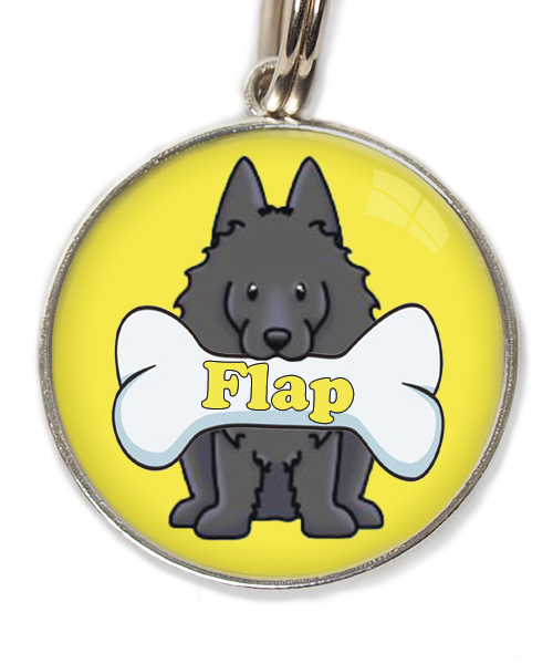 schipperke-met-naam-been-huisdierpenning-geel