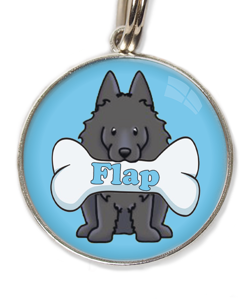 schipperke-met-naam-been-huisdierpenning-lichtblauw