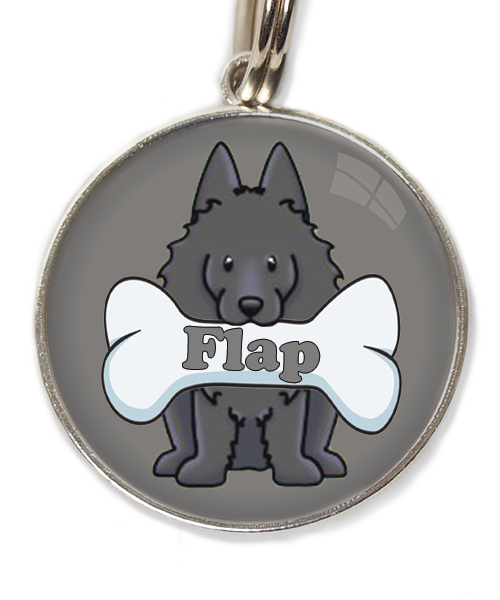 schipperke-met-naam-been-huisdierpenning-lichtgrijs