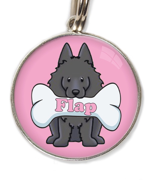 schipperke-met-naam-been-huisdierpenning-lichtroos