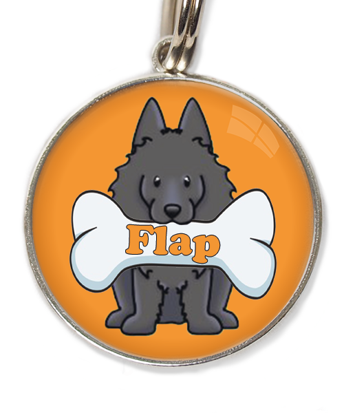 schipperke-met-naam-been-huisdierpenning-oranje