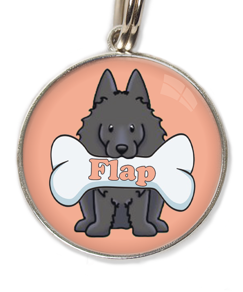 schipperke-met-naam-been-huisdierpenning-peach