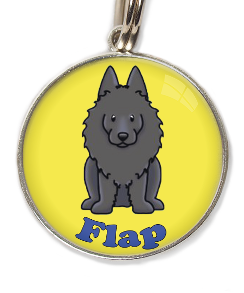 schipperke-met-naam-los-huisdierpenning-geel