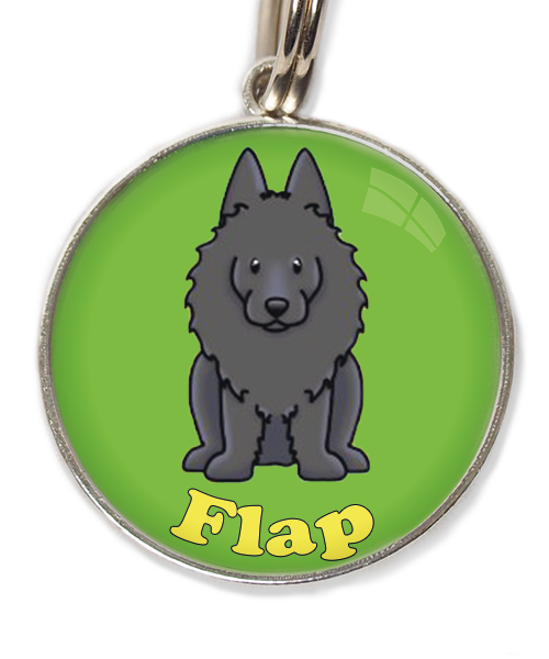 schipperke-met-naam-los-huisdierpenning-groen