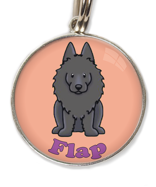 schipperke-met-naam-los-huisdierpenning-peach