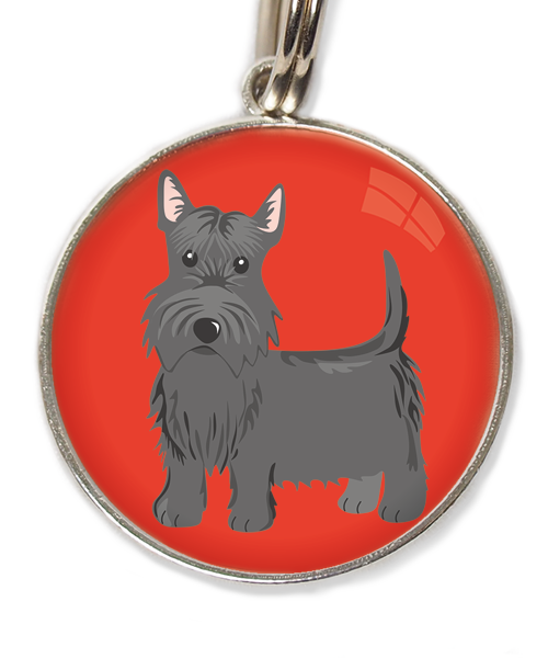 schotse-terrier-huisdierpenning-rood