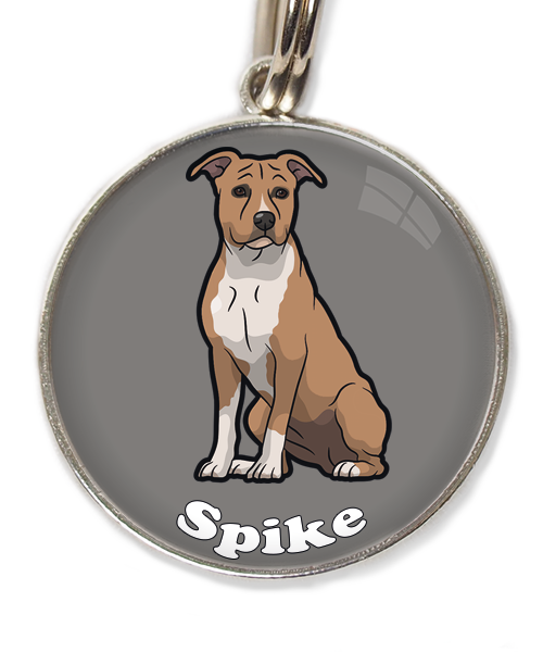 stafford-bruin-wit-met-naam-los-huisdierpenning-lichtgrijs