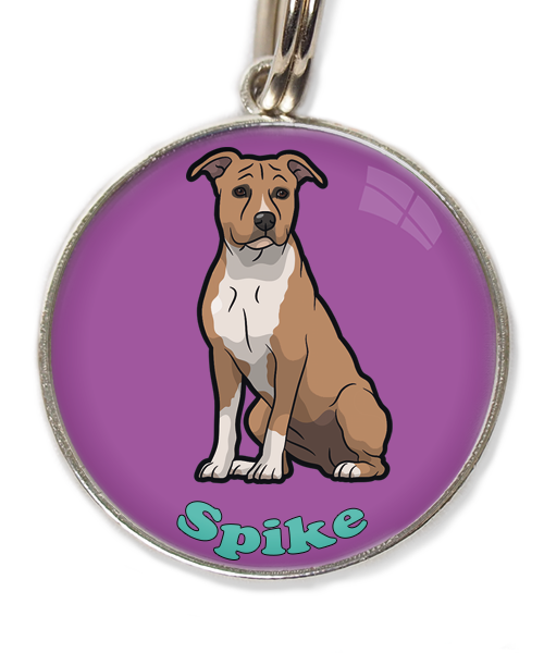 stafford-bruin-wit-met-naam-los-huisdierpenning-lilla