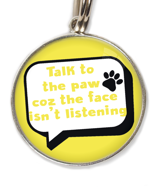 talk-to-the-paw-met-naam-been-huisdierpenning-geel