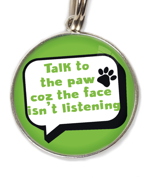 talk-to-the-paw-met-naam-been-huisdierpenning-groen