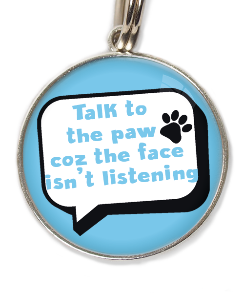 talk-to-the-paw-met-naam-been-huisdierpenning-lichtblauw