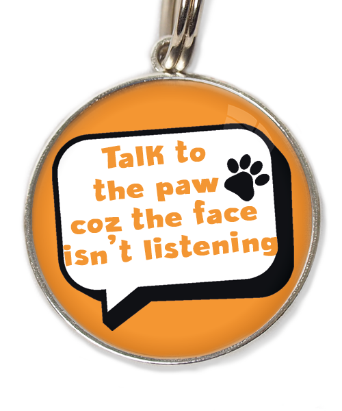talk-to-the-paw-met-naam-been-huisdierpenning-oranje
