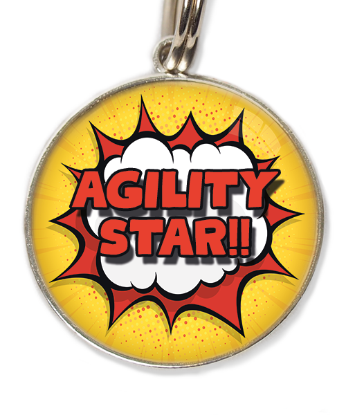 agility-star-huisdierpenning-rood