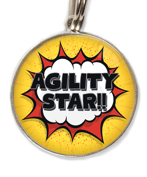 agility-star-huisdierpenning-zwart