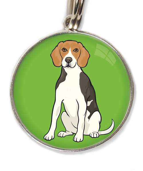 beagle-huisdierpenning-groen