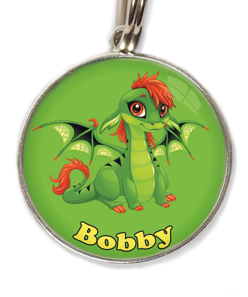 cute-green-dragon-met-naam-los-huisdierpenning-groen