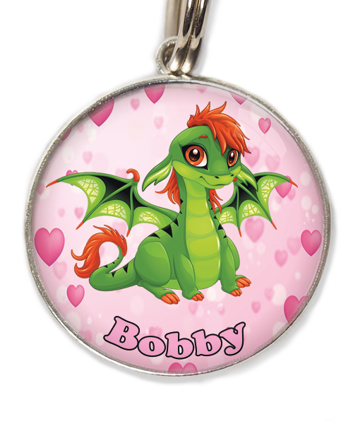 cute-green-dragon-met-naam-los-huisdierpenning-hartjes