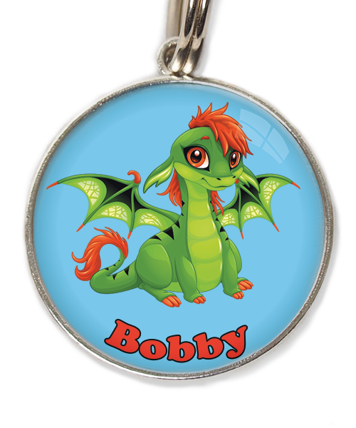 cute-green-dragon-met-naam-los-huisdierpenning-lichtblauw