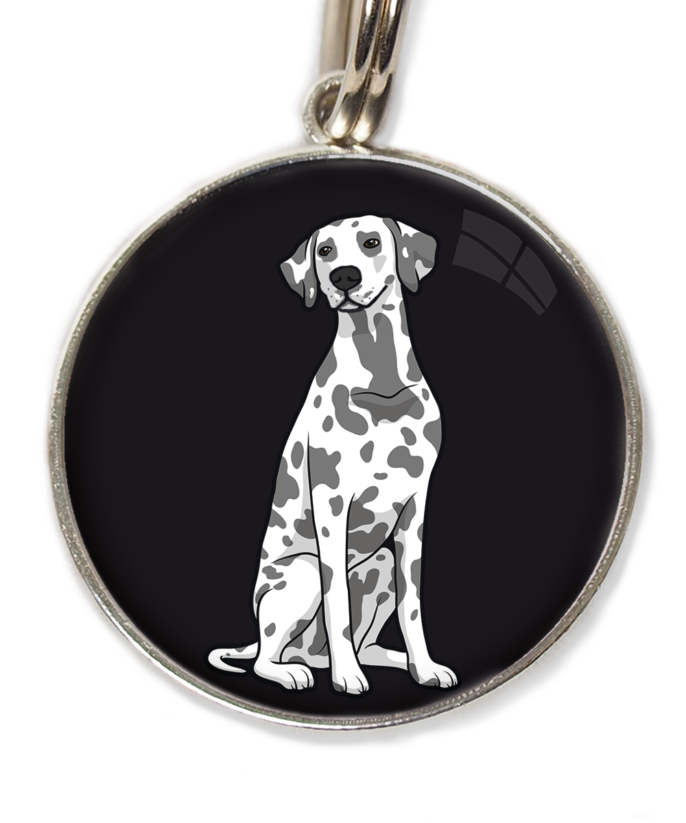 dalmatier-huisdierpenning-zwart
