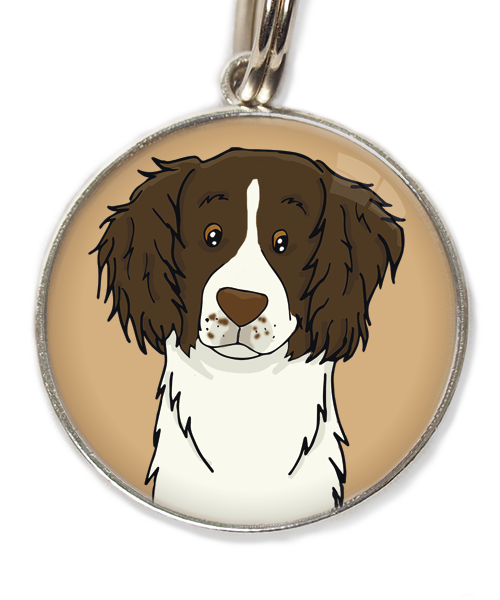 drentse-patrijshond-huisdierpenning-beige