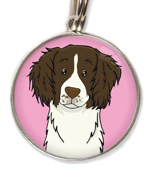 drentse-patrijshond-huisdierpenning-lichtroos