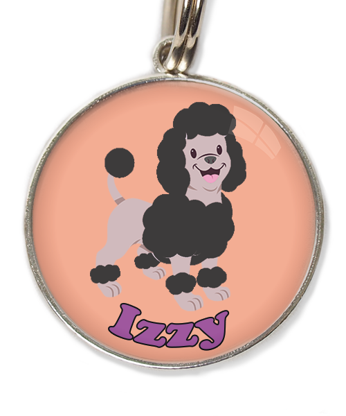 dwergpoodle-zwart-met-naam-los-huisdierpenning-peach