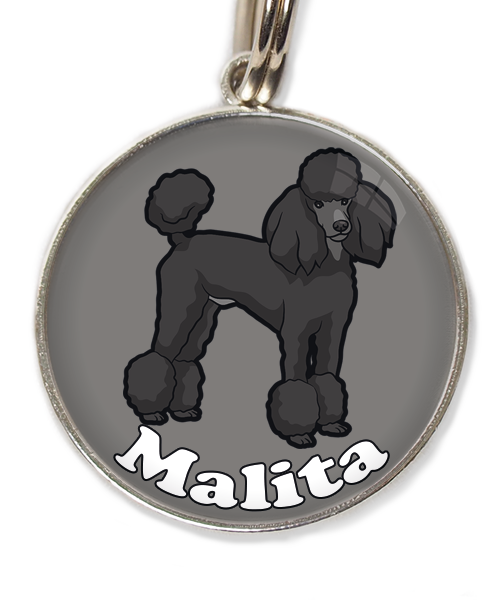 konings-poedel-met-naam-los-huisdierpenning-lichtgrijs