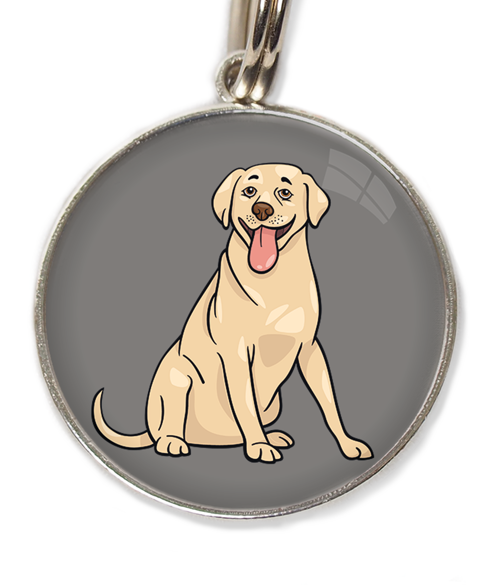 labrador-beige-huisdierpenning-lichtgrijs