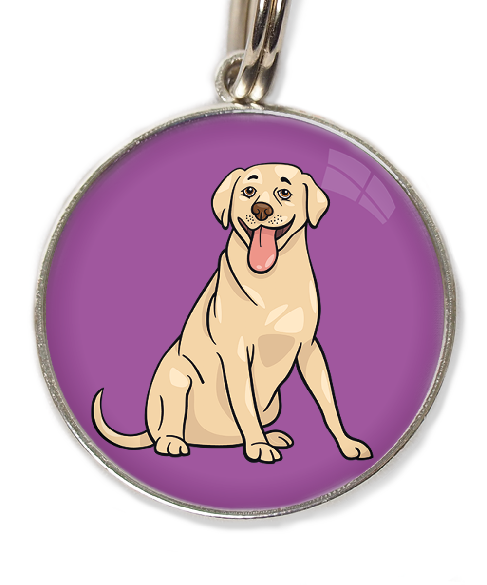 labrador-beige-huisdierpenning-lilla