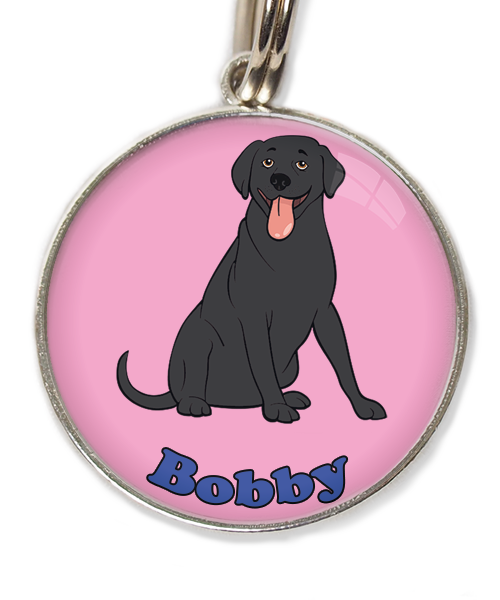 labrador-zwart-met-naam-los-huisdierpenning-lichtroos