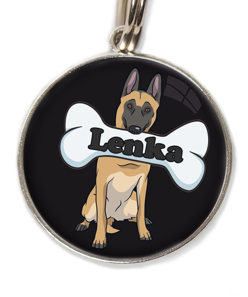 mechelaar-met-naam-been-huisdierpenning-zwart