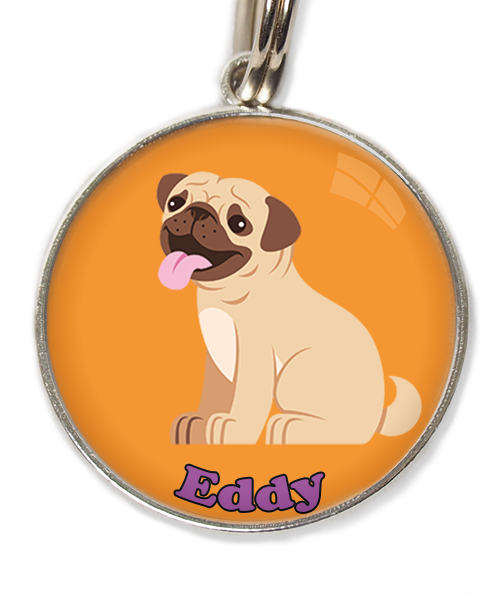 mopshond4-met-naam-los-huisdierpenning-oranje