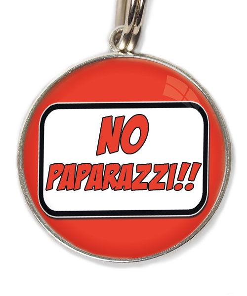 no-paparazi-huisdierpenning-rood