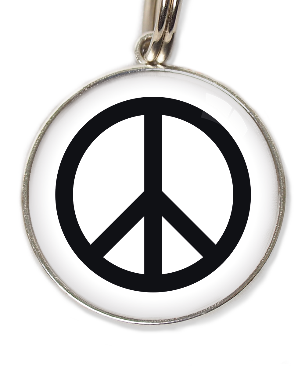peace-sign-huisdierpenning-wit