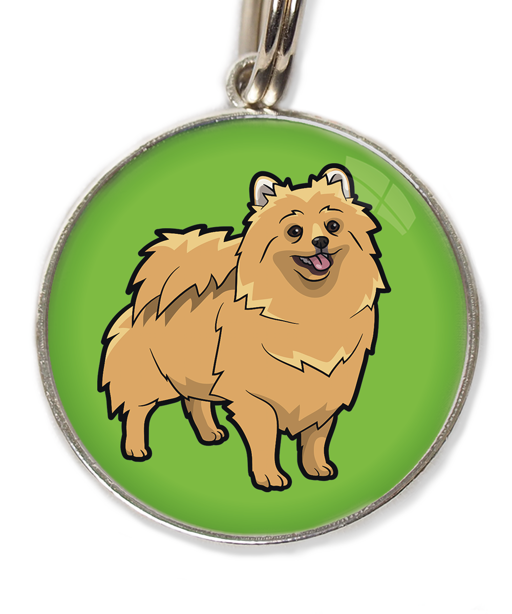 pomerian-huisdierpenning-groen