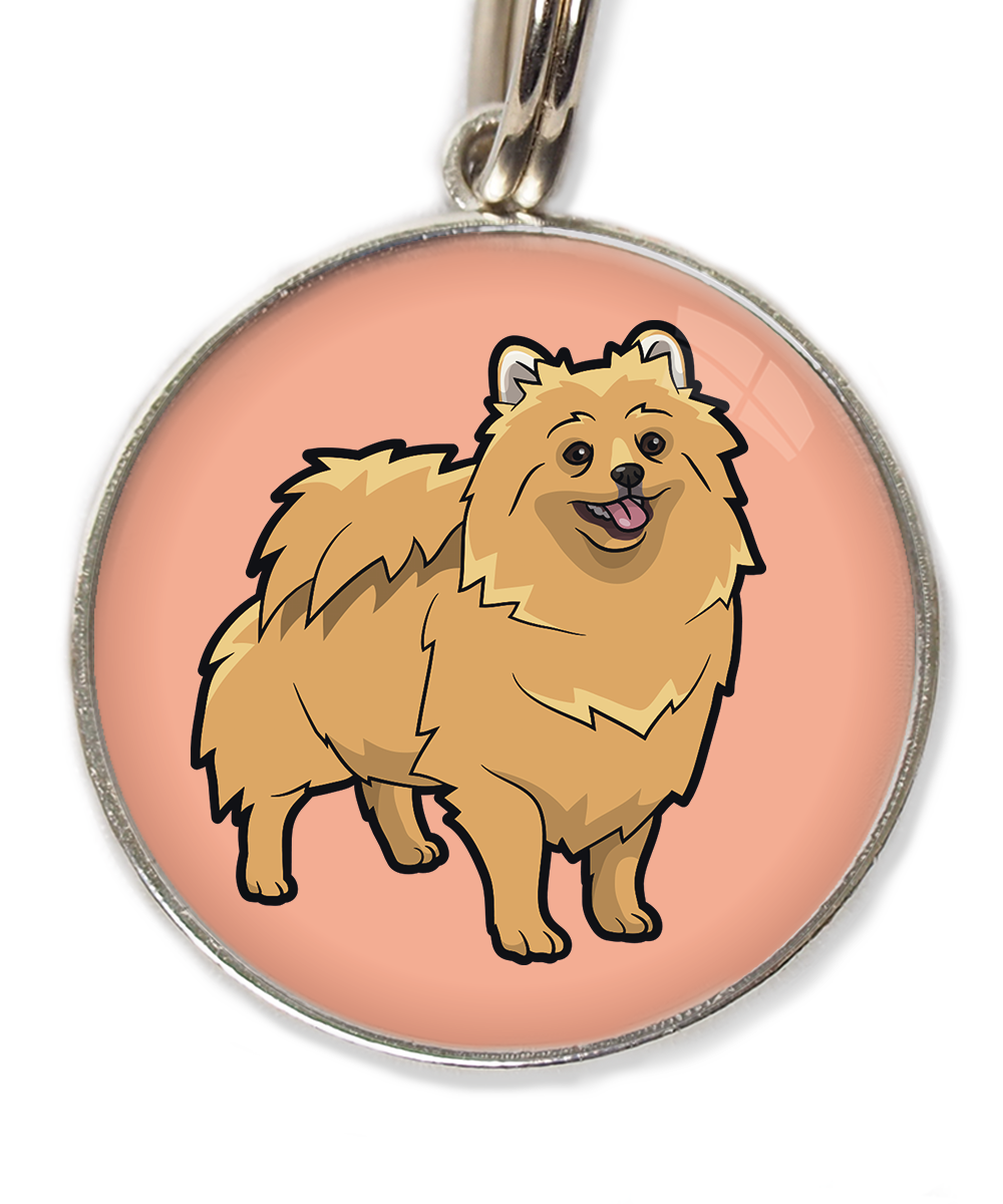 pomerian-huisdierpenning-peach